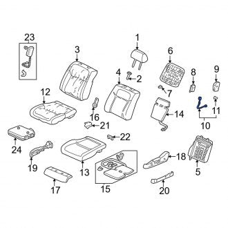 New OEM Genuine Acura, Right Air Bag Wiring Harness - Part # 81312S87000