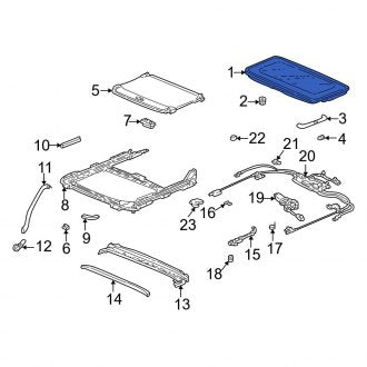 New OEM Genuine Acura, Sunroof Glass - Part # 70200S0KA03