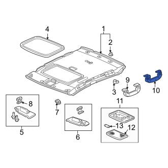 New OEM Genuine Acura, Rear Interior Grab Bar - Part # 83240S0KA10ZC