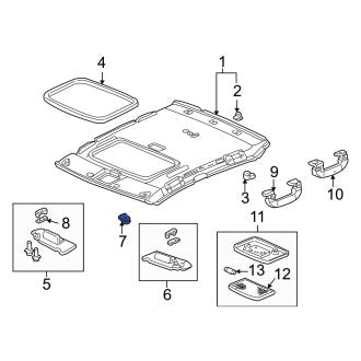 New OEM Genuine Acura, Sun Visor Holder - Part # 88217S01A01ZF