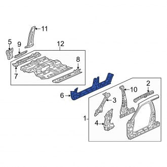 New OEM Genuine Acura, Right Outer Rocker Panel - Part # 04631S0K305ZZ