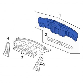 New OEM Genuine Acura, Rear Rear Body Panel - Part # 66100S0KA00ZZ