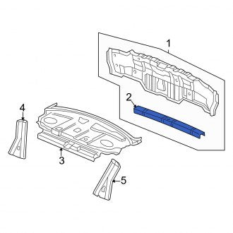 New OEM Genuine Acura, Rear Body Reinforcement - Part # 66118S0KA00ZZ