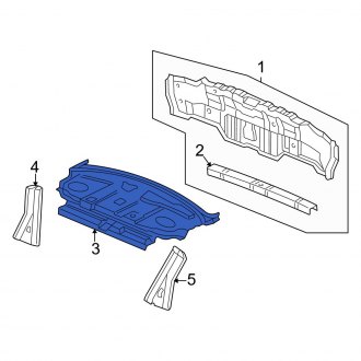 New OEM Genuine Acura, Rear Package Tray - Part # 66500S0KA02ZZ