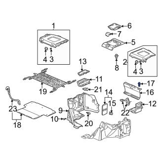 New OEM Genuine Acura, Rear Body Panel Trim Panel Clip - Part # 91561S84A21ZA