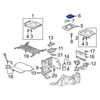 New OEM Genuine Acura, Rear Speaker Cover - Part # 84517S0KA00ZC