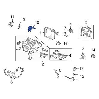 New OEM Genuine Acura, HVAC Air Inlet Door Actuator - Part # 79146SEPA02