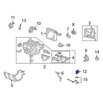 New OEM Genuine Acura, HVAC Blend Door Actuator - Part # 79160SDNA41