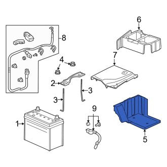 New OEM Genuine Acura, Battery Tray - Part # 31521SEPA00