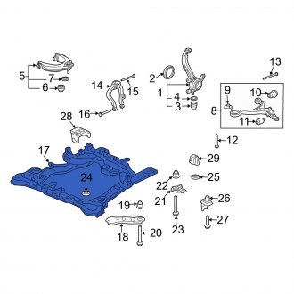 New OEM Genuine Acura, Front Engine Cradle - Part # 50200SEPA03