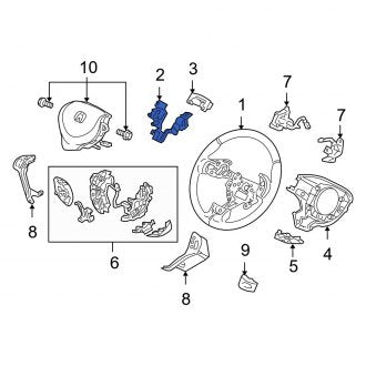 New OEM Genuine Acura, Steering Wheel Bracket - Part # 78519SEPA01