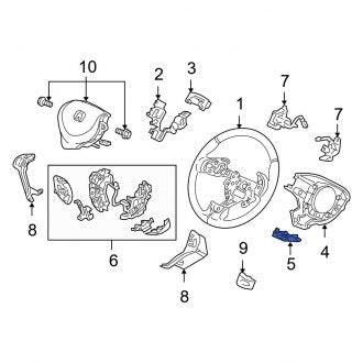 New OEM Genuine Acura, Steering Wheel Trim - Part # 78512SEPA21ZA