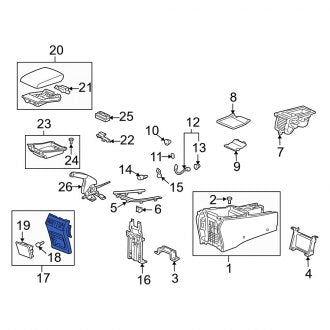 New OEM Genuine Acura, Rear Console Trim Panel - Part # 83403SEPA01ZB