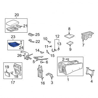 New OEM Genuine Acura, Console Tray - Part # 83408SEPA02ZA