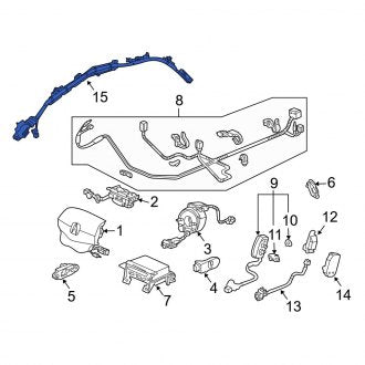 New OEM Genuine Acura, Right Curtain Air Bag - Part # 78870SEPA92