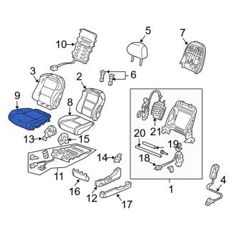 New OEM Genuine Acura, Rear Seat Cover - Part # 82131SEPA01ZE