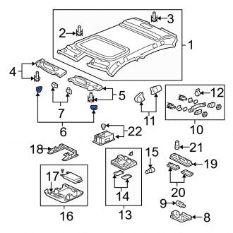 New OEM Genuine Acura, Sun Visor Cap - Part # 83236S9VA01ZG