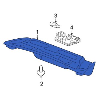 New OEM Genuine Acura, Rear Deck Lid Trim - Part # 84634SEPA01ZA