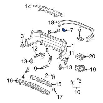 New OEM Genuine Acura, Rear Jack Plug Cover - Part # 71503S9A000YF