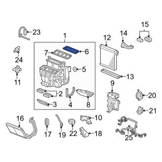 New OEM Genuine Acura, Upper A/C Evaporator Core Case Gasket - Part # 79024TK4A41