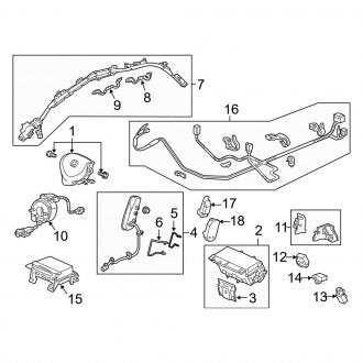 New OEM Genuine Acura, Right Seat Air Bag Bracket - Part # 81285TK4A11