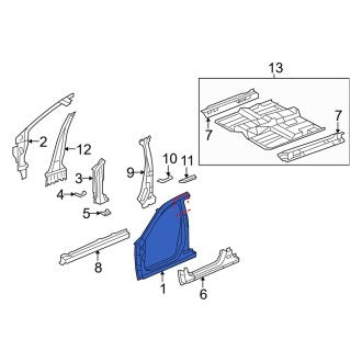 New OEM Genuine Acura, Left Uniside - Part # 04645TK4A10ZZ