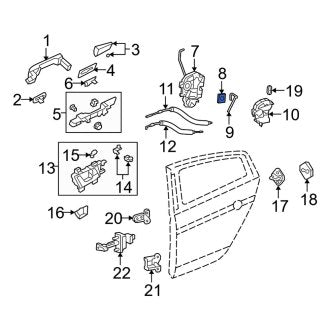 New OEM Genuine Acura, Door Latch Gasket - Part # 72119SZAA01