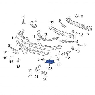 New OEM Genuine Acura, Front Right Fog Light Trim - Part # 71103S3MA00