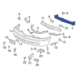 New OEM Genuine Acura, Front Bumper Cover Reinforcement Beam - Part # 71130S3MA00ZZ