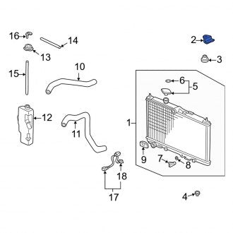 New OEM Genuine Acura, Radiator Mount Bracket - Part # 74171S3MA00