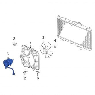 New OEM Genuine Acura, Engine Cooling Fan Motor - Part # 19030PGEA01