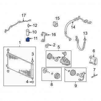 New OEM Genuine Acura, A/C Receiver Drier Bracket - Part # 80352S84A00