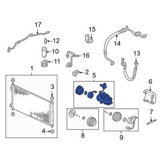 New OEM Genuine Acura, A/C Compressor - Part # 38810P8EA01