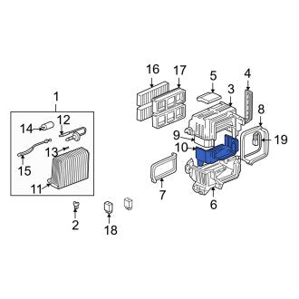 New OEM Genuine Acura, Lower A/C Evaporator Core Case Insulator - Part # 80206S84A00