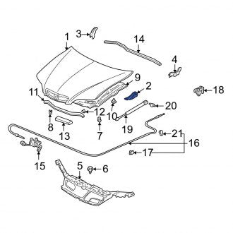 New OEM Genuine Acura, Front Right Hood Hinge - Part # 60120S3MA00ZZ