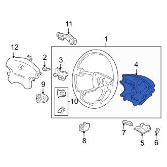 New OEM Genuine Acura, Lower Steering Column Cover - Part # 77360S0KA01ZC