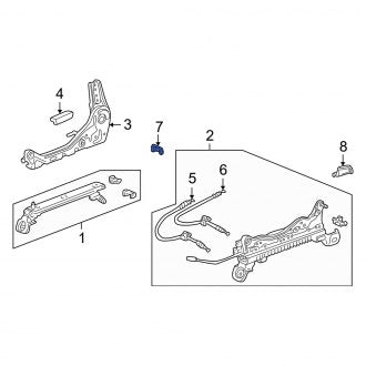 New OEM Genuine Acura, Right Outer Seat Track Cover - Part # 81195SM4J01ZA