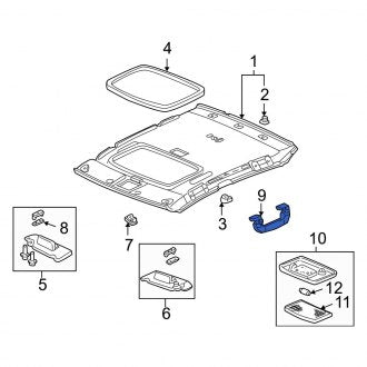 New OEM Genuine Acura, Front Interior Grab Bar - Part # 83240S0KA00ZC