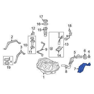 New OEM Genuine Acura, Fuel Filler Neck Insulator - Part # 17668S84A01