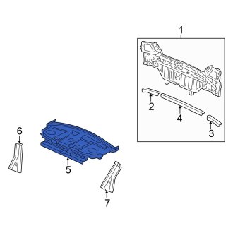 New OEM Genuine Acura, Rear Package Tray - Part # 66500S3MA00ZZ