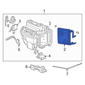 New OEM Genuine Acura, Rear HVAC Heater Core - Part # 79110S3VA51