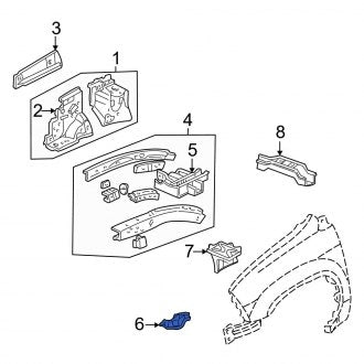 New OEM Genuine Acura, Front Right Tow Hook - Part # 74180S3VA00