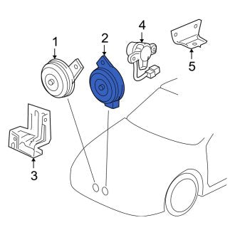 New OEM Genuine Acura, Horn - Part # 38150S3V305