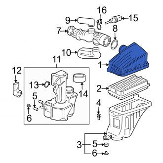 New OEM Genuine Acura, Air Cleaner Cover - Part # 17211PGKA00