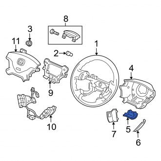 New OEM Genuine Acura, Lower Steering Column Cover Plug - Part # 78512S5DA61ZA