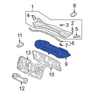 New OEM Genuine Acura, Upper Firewall - Part # 61100S3VA02ZZ