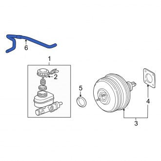 New OEM Genuine Acura, Brake Vacuum Hose - Part # 46402S3VA11