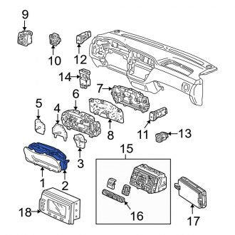 New OEM Genuine Acura, Center Instrument Panel Bezel - Part # 77250S3VA01ZA