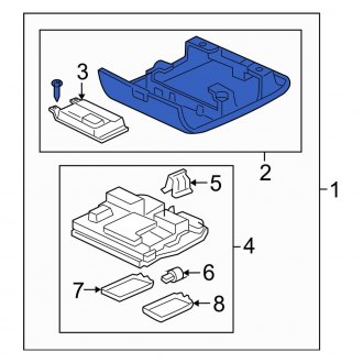 New OEM Genuine Acura, Upper Console Panel - Part # 83251S3VA31ZB