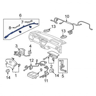 New OEM Genuine Acura, Right Curtain Air Bag - Part # 78800S3VA82